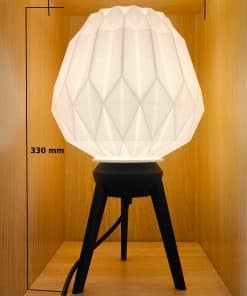 LUUMI Ori lamp with legs stand and size