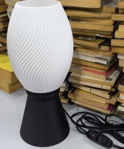 LUUMI Wave lamp with cone stand and long wire